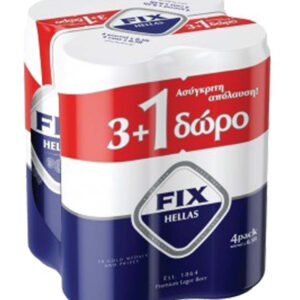 FIX ΜΠΥΡΑ ΚΟΥΤΙ 500ML 3+1 *