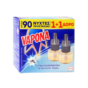 VAPONA ΥΓΡΟ ΑΝΤΑΛΛΑΚΤΙΚΟ ΓΙΑ ΚΟΥΝΟΥΠΙΑ 1+1 (2Χ18ml) *
