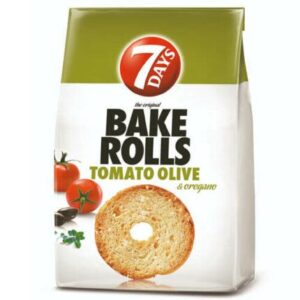 BAKE ROLLS TOMATO&OLIVE 80GR *