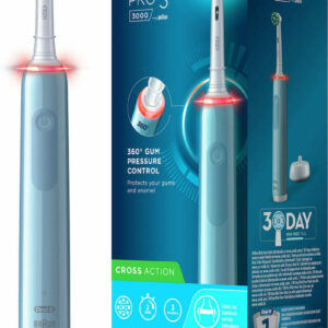 Oral-B Pro 3 3000 Ηλεκτρική Οδοντόβουρτσα με Χρονομετρητή και Αισθητήρα Πίεσης Μπλε