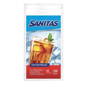 SANITAS ΠΑΓΟΚΥΨΕΛΕΣ ΜΕ ΠΡΑΚΤΙΚΟ ΚΛΕΙΣΙΜΟ 10 ΣΑΚΟΥΛΕΣ 240 ΠΑΓΑΚΙΑ *