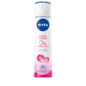 NIVEA BODY SPRAY WOMEN 150ml FRESH FLOWER 0% ALUMINIUM *