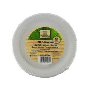 TESSERA ΧΑΡΤΙΝΑ ΠΙΑΤΑ 10τεμ 20,5cm *