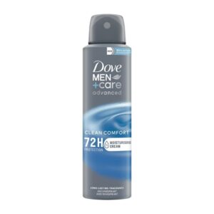 DOVE BODY SPRAY 150ml MEN CARE ADVANCED CLEAN COMFORT *