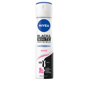 NIVEA BODY SPRAY WOMEN 150ml INVISINBE BLACK&WHITE CLEAR *
