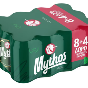 MYTHOS ΜΠΥΡΑ ΚΟΥΤΙ 330ML 8+4 *