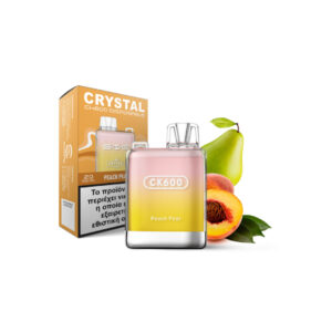 CRYSTAL ΗΛΕΚΤΡΟΝΙΚΟ ΤΣΙΓΑΡΟ 2ML (600 PUFFS) Nicotine 20mg/ml PEACH PEAR *