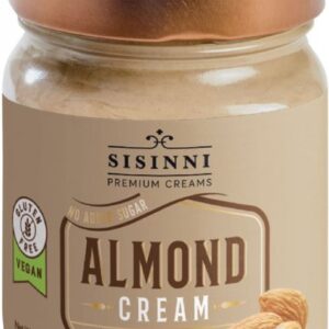 SISINNI ΑΜΥΓΔΑΛΟΚΡΕΜΑ ΜΕ ΣΤΕΒΙΑ 380GR (ΓΥΑΛΙΝΟ) *