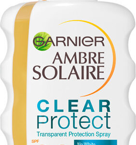 Garnier Ambre Solaire Clear Protect Transparent Αδιάβροχη Αντηλιακή Κρέμα για το Σώμα SPF30 σε Spray 200ml