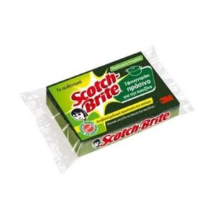 SCOTCH BRITE ΣΦΟΥΓΓΑΡΙ ΤΡΙΠΛΗ ΚΑΘΑΡΙΣΤΙΚΗ ΔΥΝΑΜΗ 1TEM *