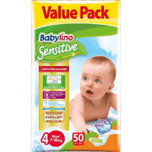 BABYLINO SENSITIVE ECON. No4 50TEM 8-13KG *