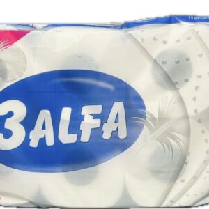 3ALFA ΧΑΡΤΙ ΥΓΕΙΑΣ 90GR 3ΦΥΛΛΟ (8ΡΟΛΑ) *