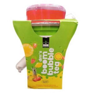 BUBBLE TEA 250ML ΑΝΑΝΑΣ ΜΕ ΦΟΥΣΚΕΣ ΦΡΑΟΥΛΑ *
