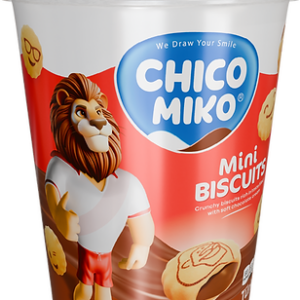 CHICO MIKO MINI BISCUITS ΦΑΤΣΟΥΛΕΣ ΜΕ ΓΕΜΙΣΗ ΣΟΚΟΛΑΤΑ 125GR *