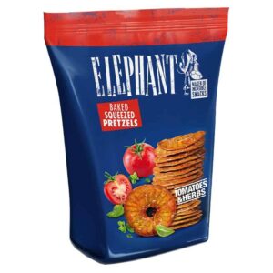 ΕLEPHANT BAKES SQUEEZED PRETZELS TOMATO&HERBS 70GR *