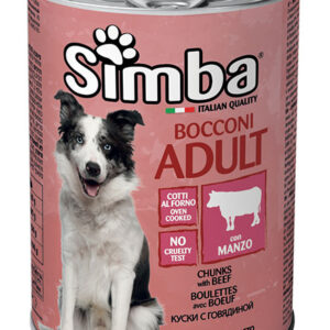 SIMBA DOG ΚΟΝΣΕΡΒΑ 1230gr ΜΟΣΧΑΡΙ *