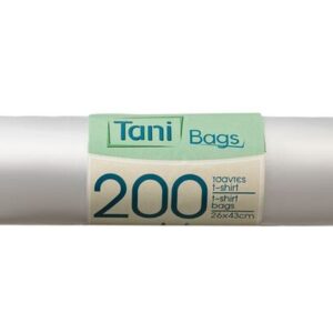 TANI T-SHIRT ΣΑΚΟΥΛΕΣ ΦΑΝΕΛΑΚΙ ΣΕ ΡΟΛΟ 200ΤΜΧ (43x26x17cm) *