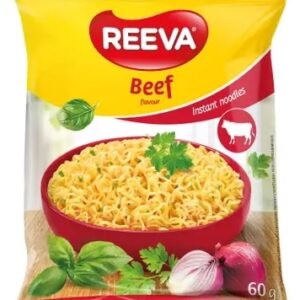 REEVA INSTANT NOODLES 60GR BEEF FLAVOUR *