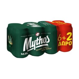 MYTHOS ΜΠΥΡΑ ΚΟΥΤΙ 330ML 6+2 *