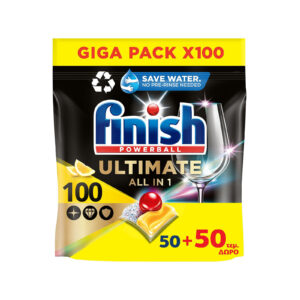 FINISH ΤΑΜΠΛΕΤΕΣ 100 GIGA PACK ALL IN 1 ULTIMATE ΛΕΜΟΝΙ (50+50) *