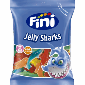 FINI ΖΑΧΑΡΩΤΑ JELLY SHARKS 90GR ΕΛ *