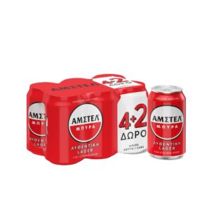 AMSTEL ΜΠΥΡΑ ΚΟΥΤΙ 330ML 4+2 *