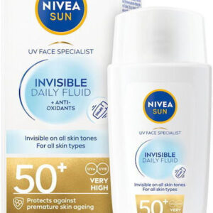 Nivea Invisible Daily Fluid Αντηλιακή Κρέμα Προσώπου SPF50+ 40ml
