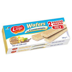 LAGO POKER WAFERS 2Χ125GR ΒΑΝΙΛΙΑ (ΓΑΛΑΖΙΟ) *