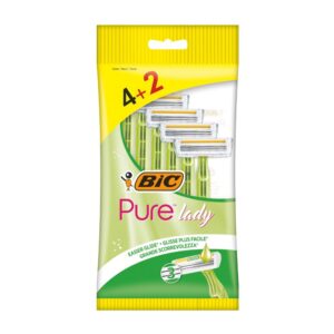 BIC ΞΥΡΑΦΑΚΙΑ PURE 3 LADY 4+2τεμ. ALOE *