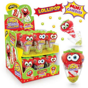 JOHNY BEE STRAWBERRY POP ΦΡΑΟΥΛΑ ΓΛΕΙΦΙΤΖΟΥΡΙ-ΠΑΙΧΝΙΔΙ DISPLAY 12ΤΕΜ *