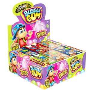 JOHNY BEE BLOW POWDER EFFECT BUBBLE GUM ΤΣΙΧΛΑ DISPLAY 18ΤΕΜ *