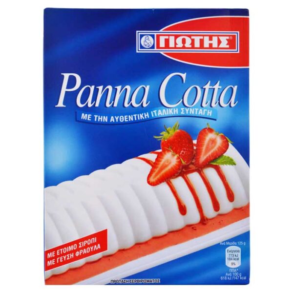 ΓΙΩΤΗΣ PANNA COTTA ΜΕ ΣΙΡΟΠΙ ΦΡΑΟΥΛΑ 125gr * - Image 1