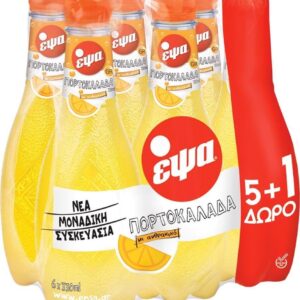 ΕΨΑ (6ΑΔΕΣ) ΠΟΡΤΟΚΑΛΑΔΑ 330ml 5+1 ΜΠΟΥΚΑΛΙ ΠΛΑΣΤΙΚΟ *