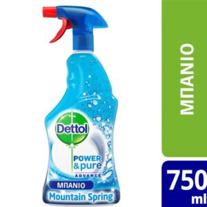 DETTOL SPRAY 750ml POWER&PURE ΓΙΑ ΜΠΑΝΙΟ *