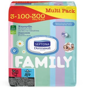 SEPTONA ΜΩΡΟΜΑΝΤΗΛΑ CALM&CARE FAMILY ΜΕ ΧΑΜΟΜΗΛΙ 3Χ100TEM *