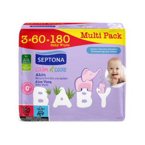 SEPTONA ΜΩΡΟΜΑΝΤΗΛΑ CALM&CARE BABY ΜΕ ΑΛΟΗ 3Χ60TEM *