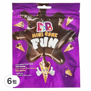 DIPPO ΜΙΝΙ CONE FUN ΧΩΝΑΚΙΑ ΜΕ ΓΕΜΙΣΗ ΜΑΥΡΗ ΣΟΚΟΛΑΤΑ 70GR *