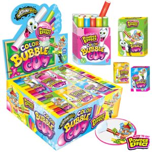 JOHNY BEE BLOW POWDER EFFECT BUBBLE GUM COLOR ΤΣΙΧΛΑ DISPLAY 18ΤΕΜ *