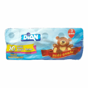 DIAN ΧΑΡΤΙ ΥΓΕΙΑΣ 3ΦΥΛΛΟ 10 ΡΟΛΑ x 95GR *