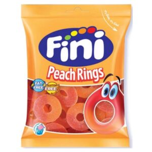 FINI ΖΑΧΑΡΩΤΑ PEACH RINGS 90GR ΕΛ *