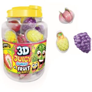 JOHNY BEE 3D JUICY GUMMY ΖΕΛΕΖΑΚΙΑ ΦΡΟΥΤΑ DISPLAY 60ΤΕΜ *