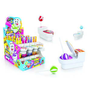 JOHNY BEE SOUR POTTY CANDY POWDER ΓΛΕΙΦΙΤΖΟΥΡΙ-ΠΑΙΧΝΙΔΙ DISPLAY 24ΤΕΜ *
