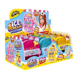 JOHNY BEE ICE CREAM MACHINE ΚΑΡΑΜΕΛΑΚΙΑ+ΠΑΙΧΝΙΔΙ DISPLAY 12ΤΕΜ *