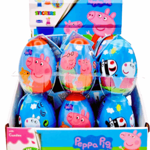 ΑΥΓΟΥΛΑΚΙ ΜΕ ΠΑΙΧΝΙΔΙ ΚΑΙ ΑΥΤΟΚΟΛΛΗΤΑ PEPPA PIG DISPLAY 24ΤΕΜ *