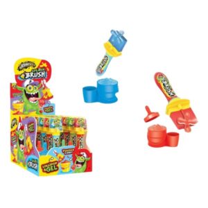 JOHNY BEE SPLASH BRUSH LOLLIPOP+GEL+POWDER DISPLAY 12ΤΕΜ *