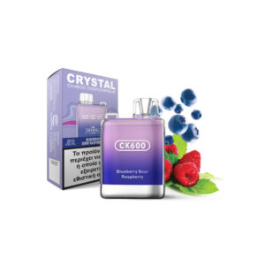 CRYSTAL ΗΛΕΚΤΡΟΝΙΚΟ ΤΣΙΓΑΡΟ 2ML (600 PUFFS) Nicotine 20mg/ml BLUEBERRY SOUR *