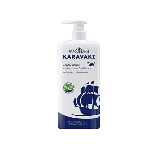 ΠΑΠΟΥΤΣΑΝΗΣ KARAVAKI ΑΦΡΟΛΟΥΤΡΟ ΑΝΤΛΙΑ 750ml ΔΡΟΣΙΑ ΑΙΓΑΙΟΥ * - Image 1
