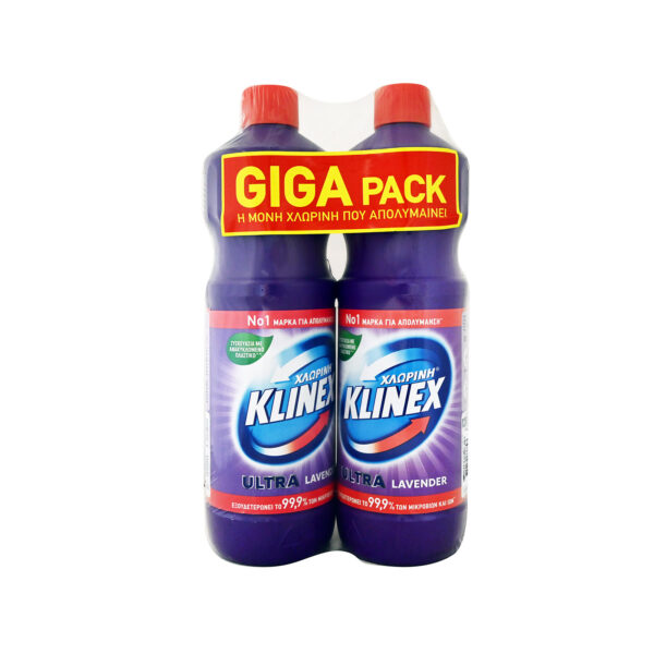 KLINEX ΧΛΩΡΙΝΗ 2ΤΕΜ ULTRA LAVENDER GIGA PACK 2X1250ML * - Image 1