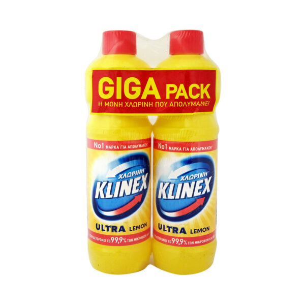 KLINEX ΧΛΩΡΙΝΗ 2ΤΕΜ ULTRA LEMON GIGA PACK 2X750ML * - Image 1