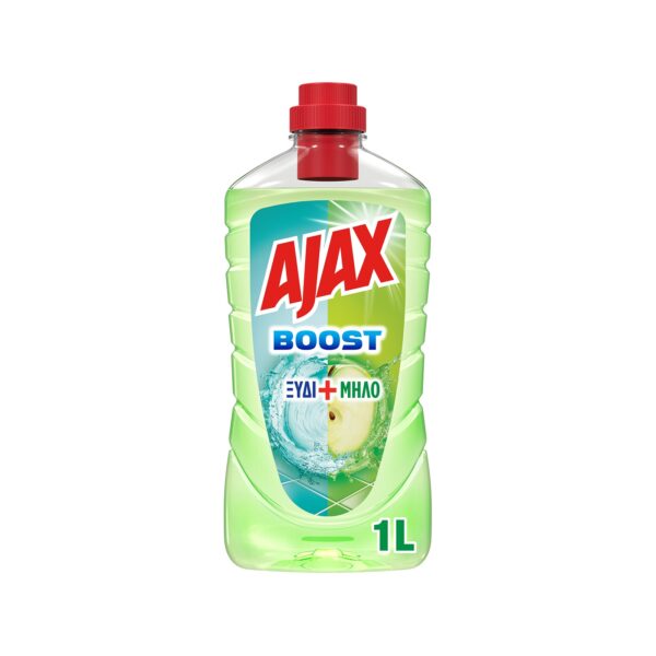 AJAX ΥΓΡΟ ΚΑΘΑΡΙΣΤΙΚΟ 1lt BOOST ΜΗΛΟ+ΞΥΔΙ (ΛΑΧΑΝΙ) * - Image 1